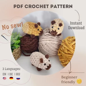 Capybara Crochet Pattern