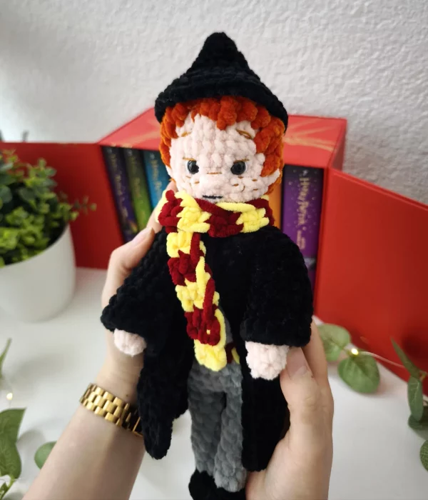 Gehäkeltes Amigurumi-Trio von Zauberern – Bild 9
