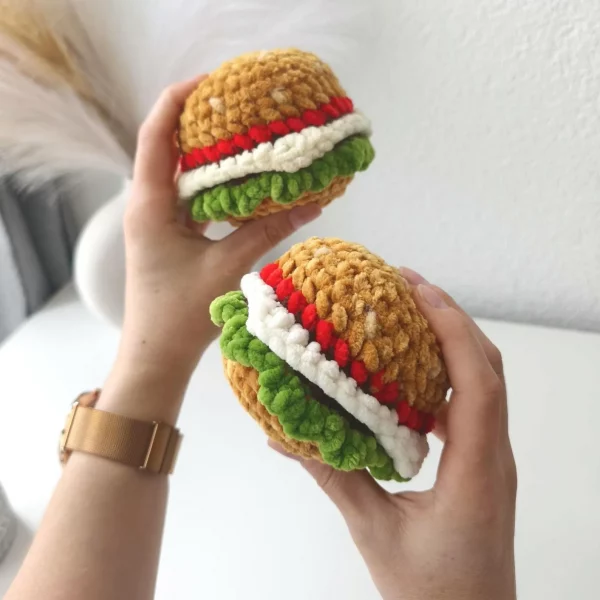 Gehäkelter Hamburger – Bild 2