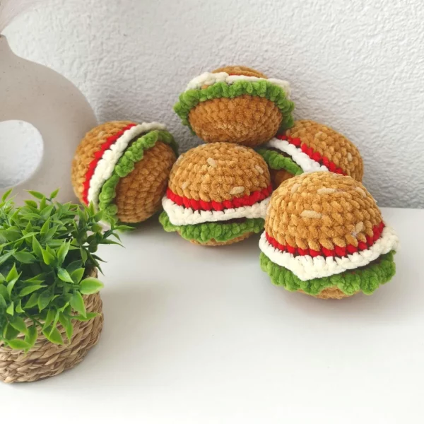 Gehäkelter Hamburger – Bild 3