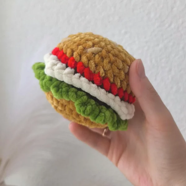 Gehäkelter Hamburger – Bild 5